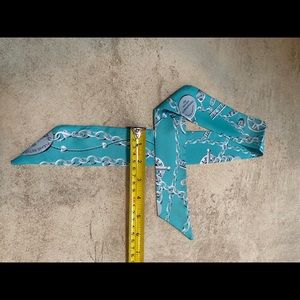 Tiffany & Co Twilly Scarf Turquoise RARE FIND!